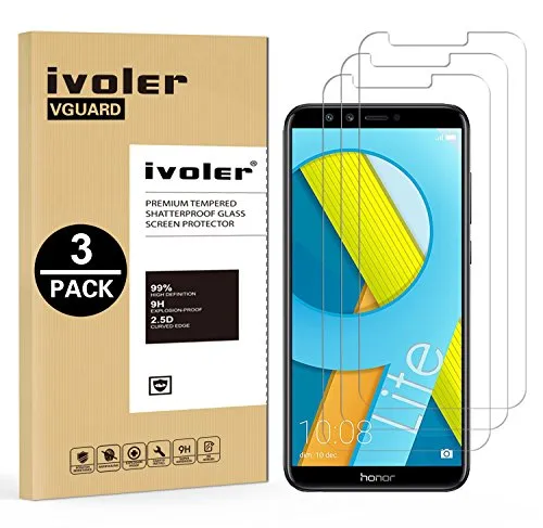 iVoler [3 Pack] Pellicola Vetro Temperato per Huawei Honor 9 Lite, Pellicola Protettiva Protezione per Schermo per Honor 9 Lite - Transparente