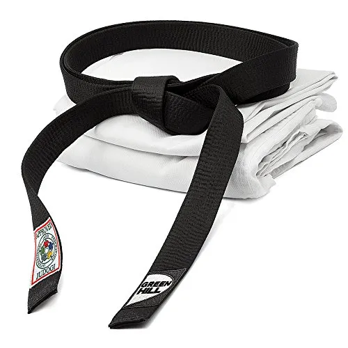 CINTURA NERA OMOLOGATA IJF GREEN HILL APPROVED JUDO GI BELT (300)