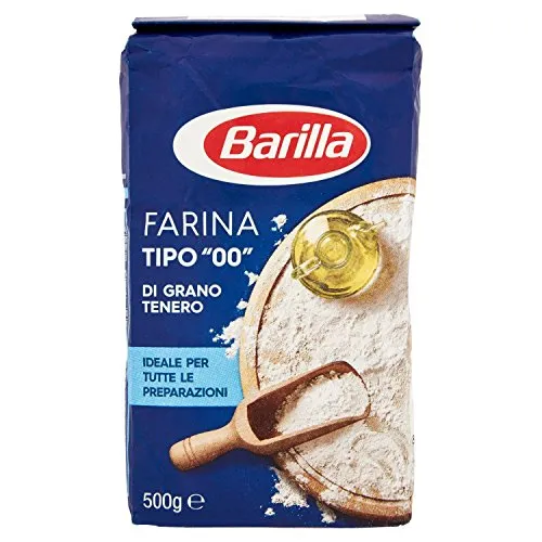 Barilla Farina di Grano Tenero 00 100% Italiano per tutte le Preparazioni, 500g