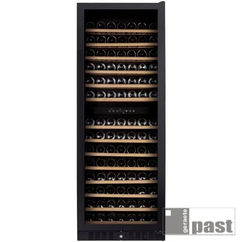 Cantina Linea Exclusive 2 temperat. porta full glass nera maniglia tasca , 181 bottiglie