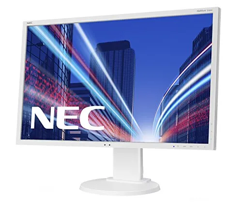 NEC MultiSync E223W White 22 LCD monitor w/LED backlight,, 60003335 (LCD monitor w/LED backlight, TN panel, resolution 1680x1050, VGA, DVI, DisplayPort, 110 mm height adjustable)