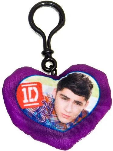 One Direction - Portachiavi a Cuore in Tessuto 7318-24VI - Viola