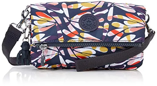 Kipling Lynne - Borsa a tracolla da donna, 20 x 12,5 x 2,5 cm, Multicolore (Multicolore (Retro Floral)), 20x12.5x2.5 cm (B x H x T)