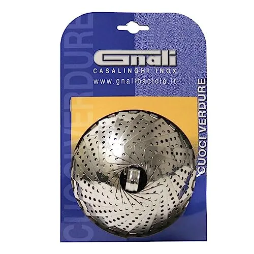 Gnali One Size CUOCIVERDURA Inox Medio 880M, Metallo, Stainless Steel