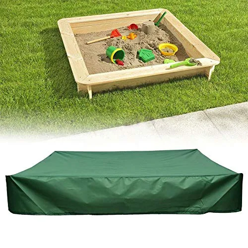 HOMYY Copertura antipolvere per sandbox con coulisse, impermeabile, copertura per sabbiera (200 x 200 cm)