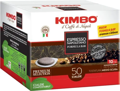 Kimbo Caffe' (300) CIALDE CAFFE MISCELA ESPRESSO NAPOLETANO ESE 44MM