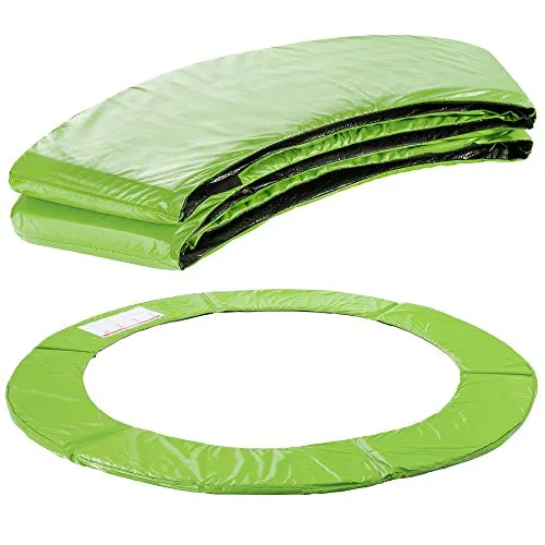 Arebos Trampoline Edge Cover Spring Protection | 183, 244, 305, 366, 396, 457 o 487 cm | in PVC e PE | resistente agli strappi | 100% resistente ai raggi UV | verde chiaro (verde chiaro, 183 cm)