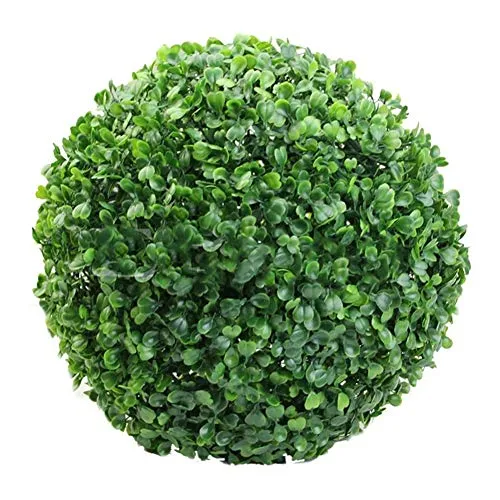 Gobbuy Palla di Erba Verde Palla di plastica per Piante Casa Giardino Esterno Decorazione per Feste di Nozze Piante Erba Palla Fiori Artificiali Palla Fai da Te