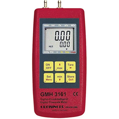 Manometro Greisinger GMH 3161-01 Pressione dell'aria Gas non aggressivi Gas corrosivi -0.001 fino a 0.025 bar