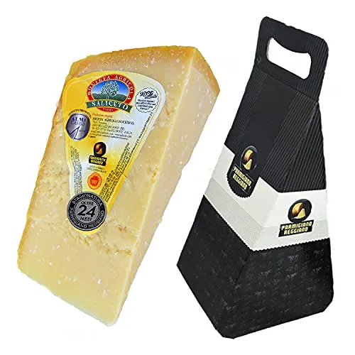 Parmigiano Reggiano Dop "Saliceto" 24 mesi di COLLINA, 1 Kg + Scatola regalo