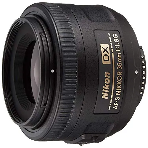 Nikon Obiettivo Nikkor AF-S DX 35mm 1:1,8G, Lunghezza Focale Minima 52 mm, Nero [Versione EU]