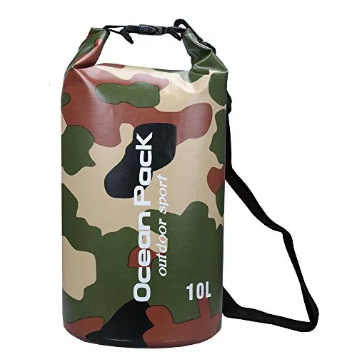 2L/3L/5L/10L/15L/20L/30L 500D Targhetta Sacco in PVC a prova di acqua a tenuta stagna in PVC per canoa/canottaggio/Canoa/Pesca/Rafting/Nuoto/Campeggio/Snowboard