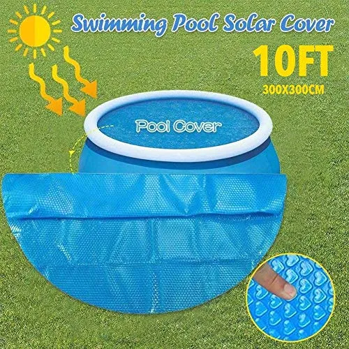 N/D Copertura Solare per Piscina 10ft Easy Set Pools Copertura Rotonda per Piscina Copertura Protettiva Piede Fuori Terra