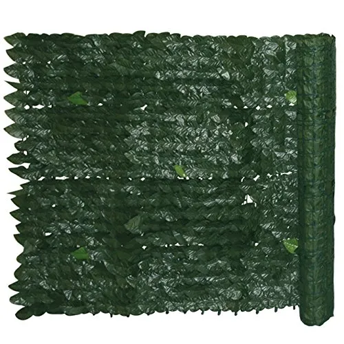WEBMARKETPOINT Siepe sintetica giardino con foglie di edera Cm 1x20 m Evergreen Edera
