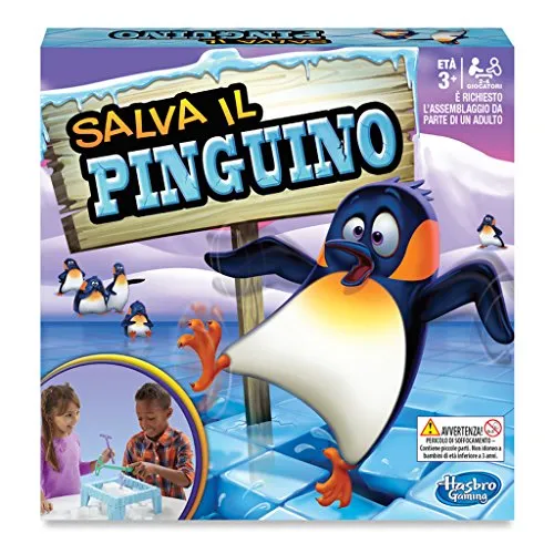 Hasbro Gaming - Salva il pinguino (Gioco in Scatola), C2093103