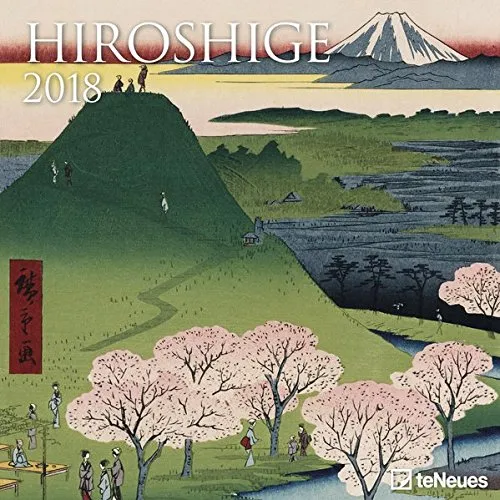 2018 Hiroshige Calender - teNeues Grid Calendar- Art Calender - 30 x 30 cm