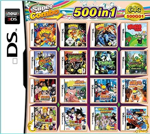 500 giochi in 1 pacchetto di gioco NDS carta super Combo cartuccia per DS 2DS Nuovo 3DS XL