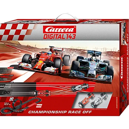 Carrera Digital 143 - Championship Race off (Ferrari F14T Alonso Mercedes F1 W05 Hamilton) 5,6 m, 01:43 (20.040.028)