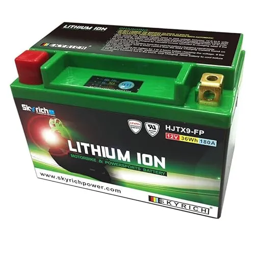 HJTX9-FP BATTERIA LITIO SKYRICH YTX9-BS LiFePo4 612090 YTX9BS MOTO SCOOTER QUAD CROSS