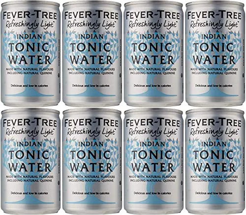 Fever Tree Naturally Light Tonic Water Can 8x150ml