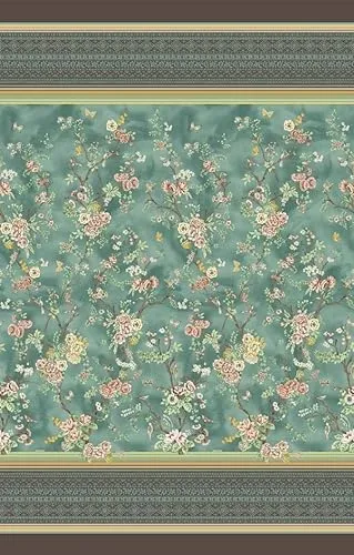 Bassetti Foulard Pallanza V2 9324048 - Gomitolo di cotone makò, 350 x 270 cm, colore: Verde