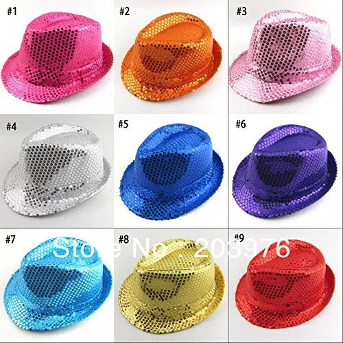 R&F srl Cappello Borsalino con Paillettes Colori Assortiti