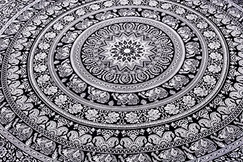 Craftozone Arazzo Regalo Arazzi Hippie Mandala Boho psichedelico Intricato Indiano appeso a parete Copriletto