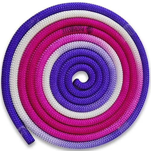 Pastorelli Corda da Ginnastica Ritmica New Orleans Multicolor, White Fuchsia Lilac