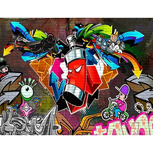 Carta da parati moderna - Graffiti stone wall 352 x 250 cm Fotomurale tessuto non tessuto Soggiorno - 100% made in Germany - 9063011a