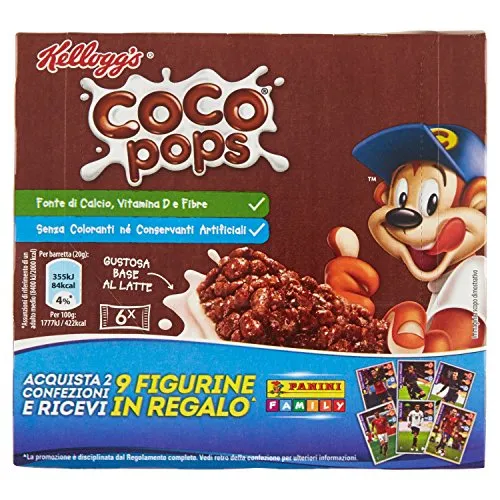 Kellogg'S - Barretta Coco Pops, Vitamina B, Ferro E Calcio - 120 G