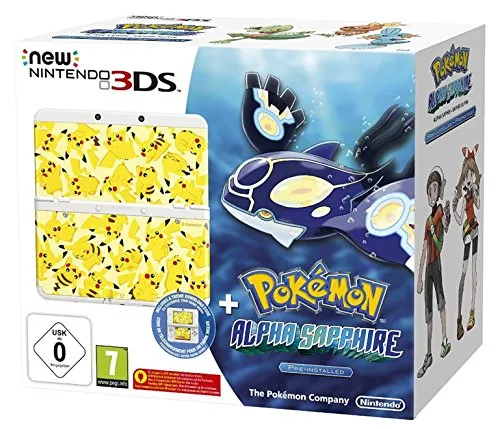 New Nintendo 3DS inkl. Pokémon Alpha Saphir + Zierblende - [Edizione: Germania]
