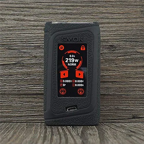 ORIN Custodia Silicone per Smok Morph 219W Box MOD Antiscivolo Non-Slip Protegge Il Gel Custodia Protettiva in Silicone TC MOD Box Cover Case（Nero）