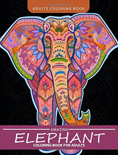 Elephant Coloring Book for Adults: Henna and Paisley Style Elephant