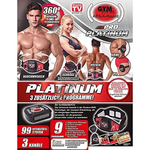 Gymform ABS a Round PRO Platinum Versione completa con 3 programmi aggiuntivi S/M, L/XL originale in TV