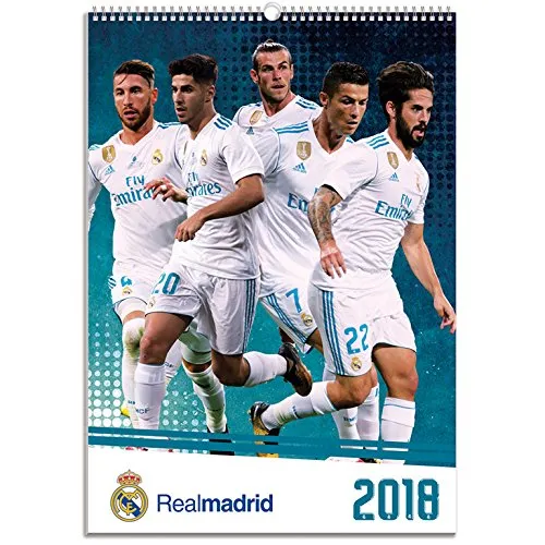 Grupo Erik Editores – Calendario 2018, A3, 29.7 x 42 cm Real Madrid 29.7 x 42 cm