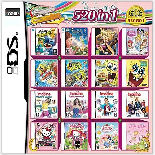 520 giochi in 1 NDS Game Pack Cartuccia Super Combo per NDS DS 2DS NDSL NDSI Nuovo 3DS XL…