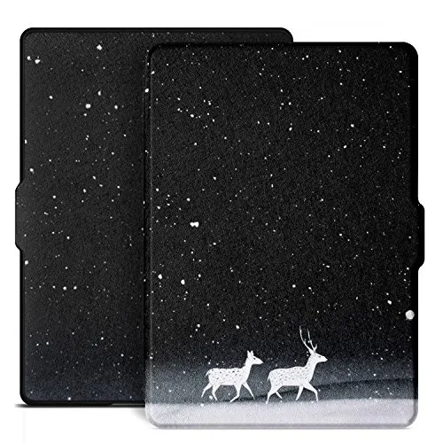 Ayotu Colorful Case for all-New Kindle(8th Generation 2016) E-Reader Auto Wake And Sleep Smart Protective Cover,Case for all-New Kindle (6" Display, 8th Gen 2016 Release),K8-09 The Amusing Deer