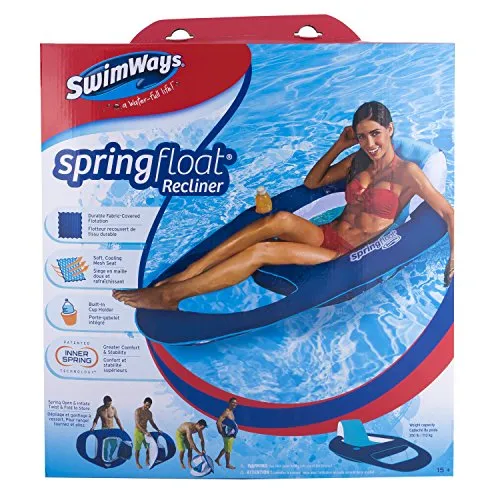 SwimWays - Spring Float con schienale, Colori Assortiti, 6038047