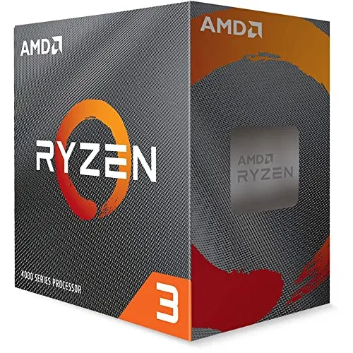 AMD Processore desktop Ryzen 3 4100 (4 core/8 thread, 6 MB di cache, fino a 4,0 GHz max. Incremento)