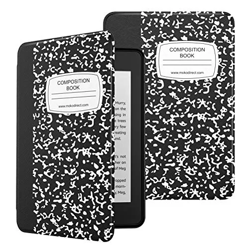 MoKo Kindle Paperwhite E-reader (10a Generazione, 2018 Rilascio) Case, Ultra Sottile Leggera Custodia con Funzione Auto Sveglia/Sonno per Amazon Kindle Paperwhite 2018 Tablet - Notebook Nero