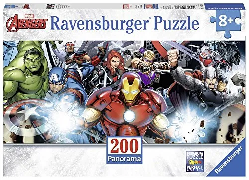 Ravensburger- Avengers Puzzle per Bambini, Multicolore, 200 Pezzi, 12737
