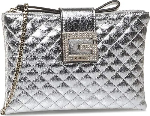 HWBG7675690 SILVER GUESS GUESS HANDBAG MAIN Borsa Donna