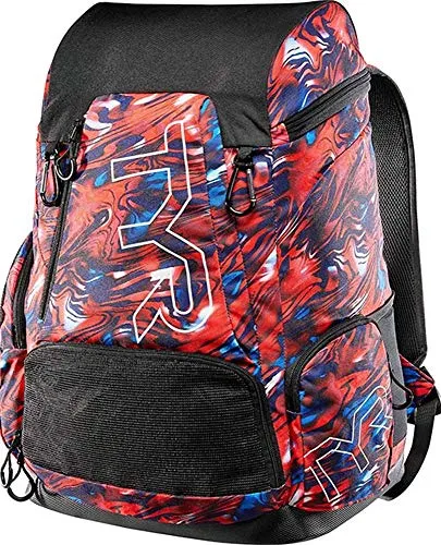 TYR Zaino Alliance 45 Litri-all American Print, Nuoto Unisex – Adulto, Rosso/Bianco/Blu, One sizeca