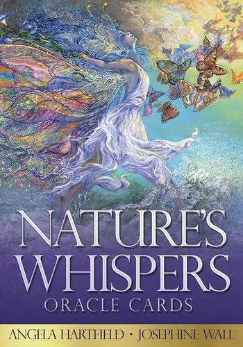 Nature's Whispers Oracle Cards: 50 full colour cards and 72-page guidebook set, packaged in a hard-cover box. by Angela Hartfield;Illustrated by Josephine Wall(2015-04-30)