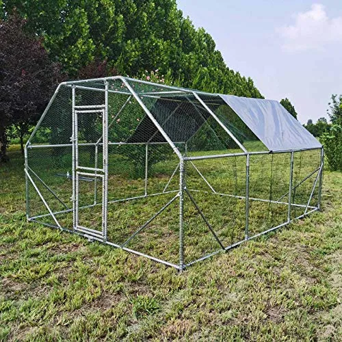 Recinto da giardino XXL di 4x3x2 metri con porta e tettoia impermeabile resistente ai raggi UV