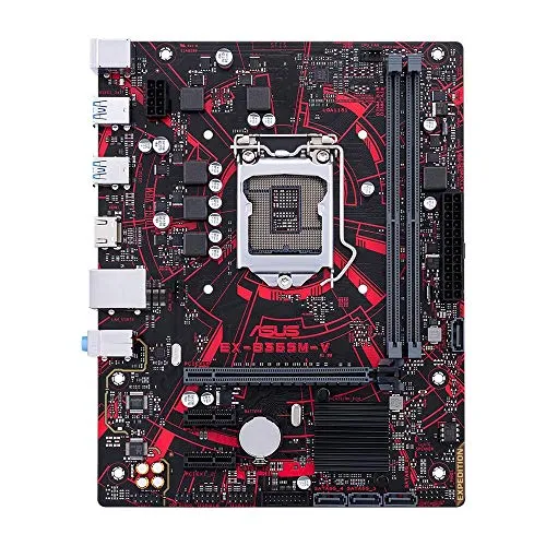 ASUS EX-B365M- V Scheda Madre Intel B365 mATX con Rivestimento Antiumidità, USBGuard, DDR4 2666 MHz, HDMI, SATA 6 Gbps e USB 3.1 Gen 1 e Connettore di Alimentazione a 8 Pin