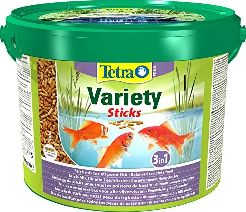 Tetra TetraPOND Variety Miscela di Stick per Pesci, 10 L