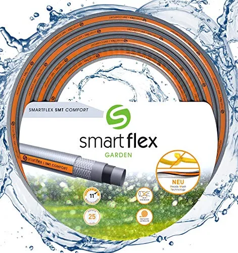 Wiltec SMARTFLEX SMT Confort Tubo Flessibile da Giardino Che Non Si attorciglia 25m Ø25mm (1") 7 Bar