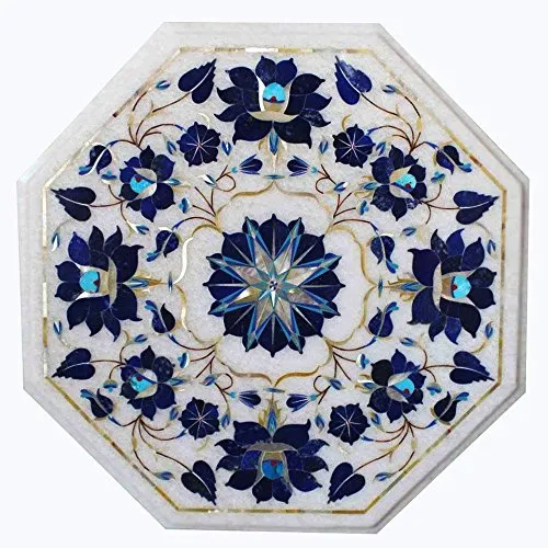 crafts look marmo intarsio tavolo 9506