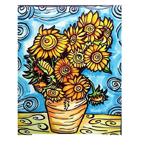 Colorvelvet LA6 - Van Gogh Girasoli Disegno, 47 x 35 cm